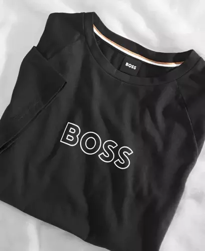 BOSS Sun Protection Logo T-Shirt, Created for Modazone - Black - 4