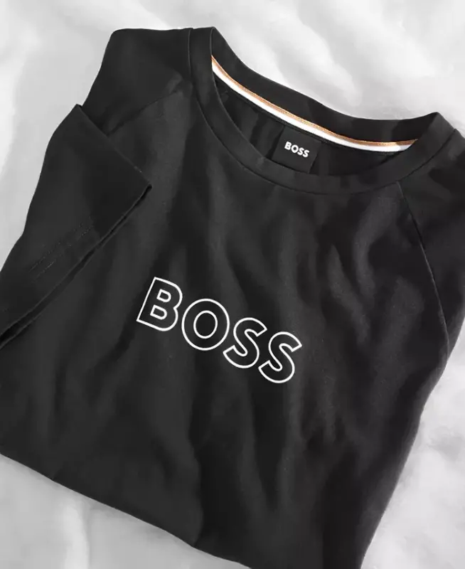 BOSS Sun Protection Logo T-Shirt, Created for Modazone - Black - 4