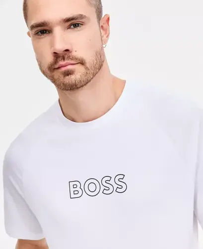 BOSS Sun Protection Logo T-Shirt, Created for Modazone - White - 3
