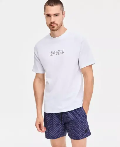 BOSS Sun Protection Logo T-Shirt, Created for Modazone - White - 5