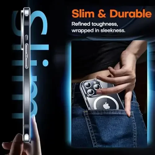 BossKiss Compatible with iPhone 15 Pro Case, [Compatible with Magsafe] [Screen+Camera Protector] Magnetic Translucent Matte Women Men Girl Protective Cover for iPhone 15 Pro 6.1