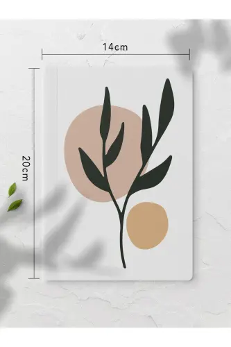 Botanical Unlined Notebook Set - 4 Pieces - 14cm*20cm - 64 Pages - Colored III - 3