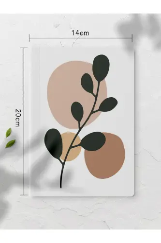 Botanical Unlined Notebook Set - 4 Pieces - 14cm*20cm - 64 Pages - Colored III - 4