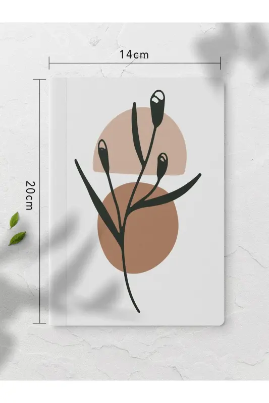 Botanical Unlined Notebook Set - 4 Pieces - 14cm*20cm - 64 Pages - Colored III - 6