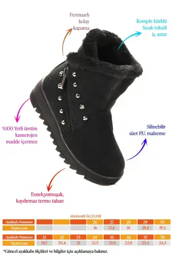 Ботинки для девочек Hezan на молнии - 2