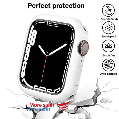 BOTOMALL Apple Watch 41mm Serisi 9 Serisi 8 Serisi 7 ile Uyumlu Tampon Kılıf Yumuşak Esnek TPU İnce Hafif Koruyucu Kılıf iWatch İçin [Ön Ekran Koruyucu Yok] - 6