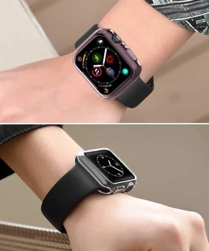 BOTOMALL Apple Watch 44 mm seriyali 6 5 4 SE bilan mos keladigan tampon qopqoq Yumshoq moslashuvchan TPU ingichka engil himoya qopqog'i iWatch uchun [Old ekran himoyachisi yo'q] - 6