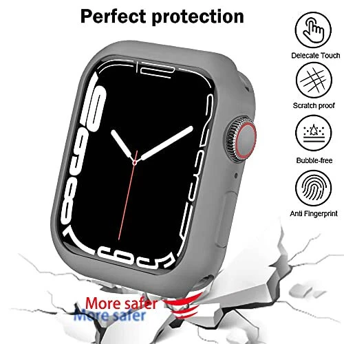 BOTOMALL Compatible with Apple Watch Bumper Case 44mm Series 6/5/4, SE 3/2/1 Soft Flexible TPU Thin Lightweight Protective Cover for iWatch [NO Front Screen Protector] - 6