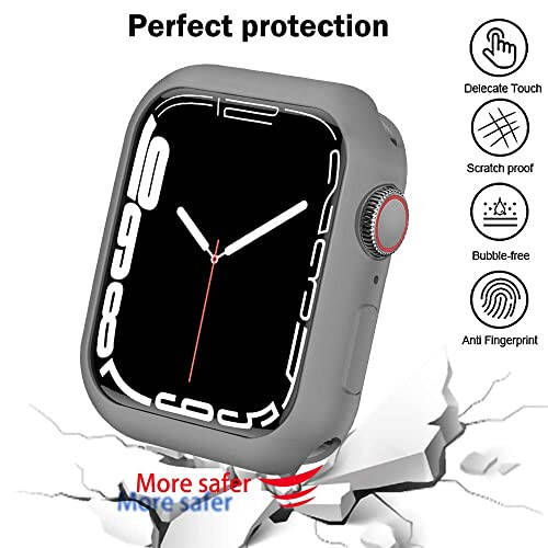 BOTOMALL Compatible with Apple Watch Bumper Case 44mm Series 6/5/4, SE 3/2/1 Soft Flexible TPU Thin Lightweight Protective Cover for iWatch [NO Front Screen Protector] - 6