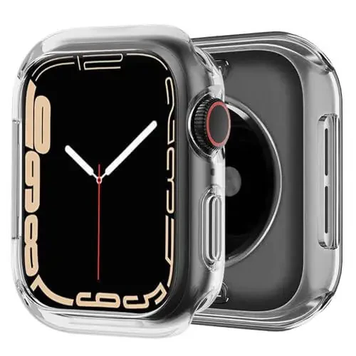 BOTOMALL Compatible with Apple Watch Bumper Case 44mm Series 6/5/4, SE 3/2/1 Soft Flexible TPU Thin Lightweight Protective Cover for iWatch [NO Front Screen Protector] - 3