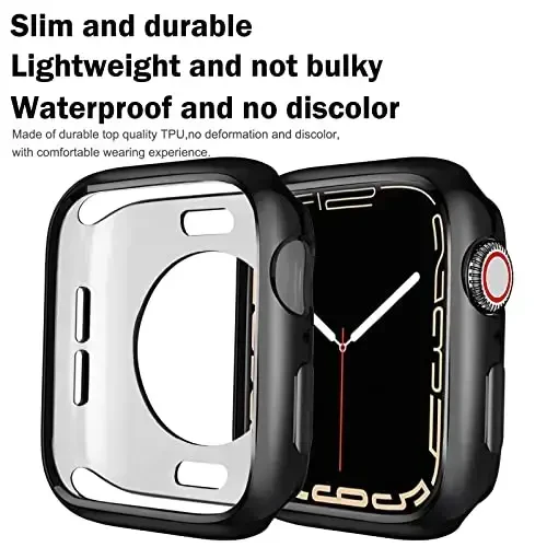 BOTOMALL Apple Watch Bumper Case 38mm Series 3/2 bilan mos keladi, yumshoq moslashuvchan TPU yupqa yengil himoya qopqog'i iWatch uchun [Old ekran himoyachisi YO'Q] - 2