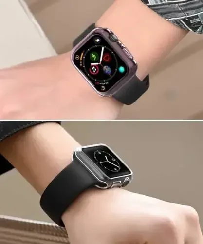 BOTOMALL Apple Watch Bumper Case 38mm Series 3/2 bilan mos keladi, yumshoq moslashuvchan TPU yupqa yengil himoya qopqog'i iWatch uchun [Old ekran himoyachisi yo'q] - 6