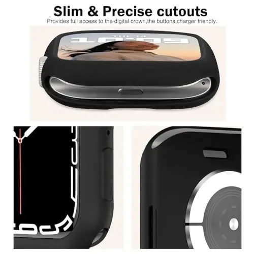 BOTOMALL Apple Watch Bumper Case 42mm Series 10 bilan mos keladi Yumshoq moslashuvchan TPU Yengil himoya qopqog'i iWatch uchun [Old ekran himoyachisi YO'Q] - 4