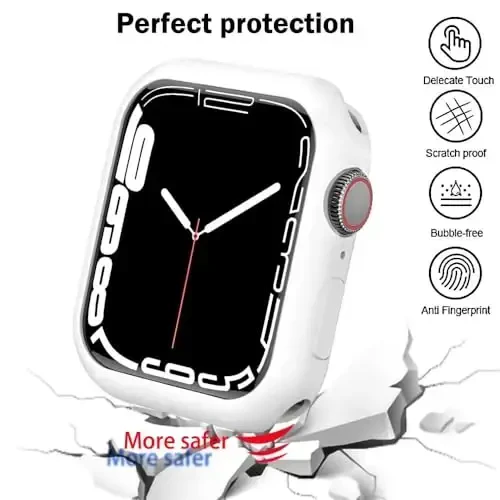 BOTOMALL Apple Watch Bumper Case 42mm Series 11(2025)/10 bilan mos keladi, iWatch uchun yumshoq moslashuvchan TPU yupqa yengil himoya qopqog'i [Old ekran himoyachisi YO'Q] - 4