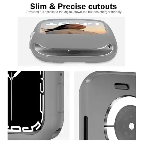 BOTOMALL Apple Watch Bumper Case 42mm Series 11(2025)/10 bilan mos keladi, yumshoq moslashuvchan TPU yupqa yengil himoya qopqog'i iWatch uchun [Old ekran himoyachisi YO'Q] - 3