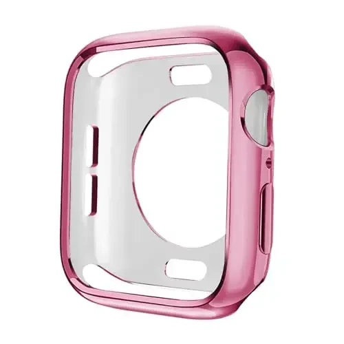 BOTOMALL Apple Watch Bumper Case 45mm Series 9/8/7 bilan mos keladi, yumshoq moslashuvchan TPU yupqa yengil himoya qopqog'i iWatch uchun [Old ekran himoyachisi YO'Q] - 4