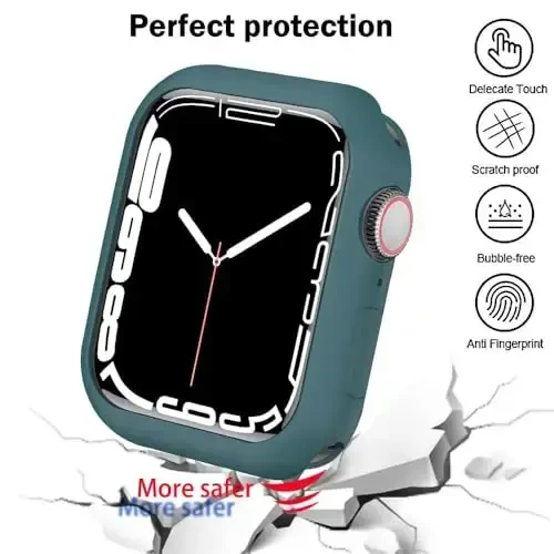 BOTOMALL Apple Watch Bumper Case 46mm Series 11(2025)/10 bilan mos keladi, yumshoq moslashuvchan TPU yupqa yengil himoya qopqog'i iWatch uchun [Old ekran himoyachisi YO'Q] - 4