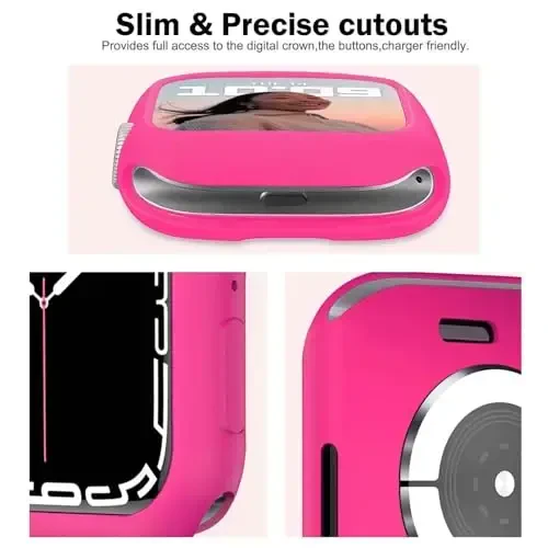 BOTOMALL Apple Watch Bumper Case 46mm Series 11(2025)/10 bilan mos keladi, yumshoq moslashuvchan TPU yupqa yengil himoya qopqog'i iWatch uchun [Old ekran himoyachisi YO'Q] - 3