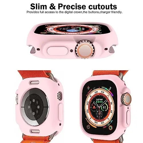 BOTOMALL Apple Watch Bumper Case Ultra 2 / Ultra 49mm bilan mos keladi, Yumshoq moslashuvchan TPU nozik yengil himoya qopqog'i iWatch uchun [Old ekran himoyachisi YO'Q] - 3