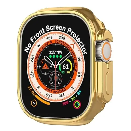 BOTOMALL Apple Watch Bumper Case Ultra 2 / Ultra 49mm bilan mos keladi, yumshoq moslashuvchan TPU yupqa yengil himoya qopqog'i iWatch uchun [Old ekran himoyachisi YO'Q] - 1