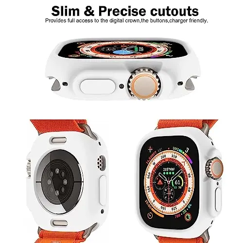 BOTOMALL Apple Watch Bumper Case Ultra 2 / Ultra 49mm bilan mos keladi. Yumshoq moslashuvchan TPU yupqa yengil himoya qopqog'i iWatch uchun [Old ekran himoyachisi YO'Q] - 3
