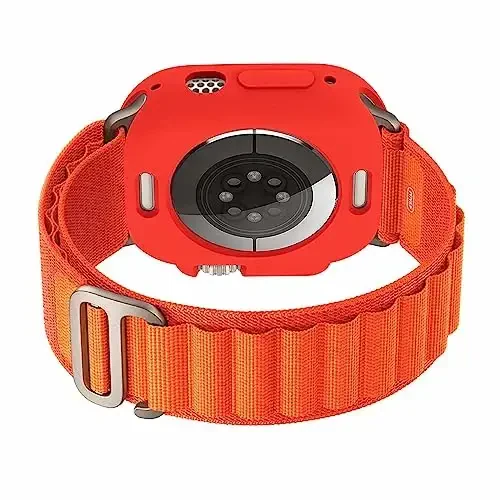 BOTOMALL Apple Watch Bumper Case Ultra 3(2025)/Ultra 2 / Ultra 49mm bilan mos keladi, yumshoq moslashuvchan TPU yupqa yengil himoya qopqog'i iWatch uchun [Old ekran himoyachisi yo'q] - 6