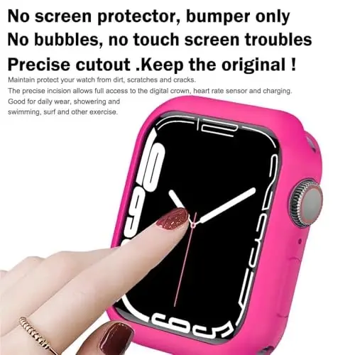 BOTOMALL Compatible with Apple Watch Bumper Case 42mm Series 10 Soft Flexible TPU Thin Lightweight Protective Cover for iWatch [NO Front Screen Protector] - 2