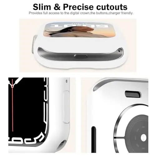 BOTOMALL Apple Watch Bumper Kılıf 46mm Seri 11(2025)/10 ile Uyumlu Yumuşak Esnek TPU İnce Hafif Koruyucu iWatch Kılıfı [Ön Ekran Koruyucu Yok] - 3