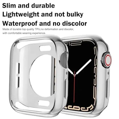 BOTOMALL Apple Watch Bumper Kılıfı 42mm Seri 11(2025)/10 ile Uyumlu Yumuşak Esnek TPU İnce Hafif Koruyucu iWatch Kılıfı [Ön Ekran Koruyucu YOK] - 2