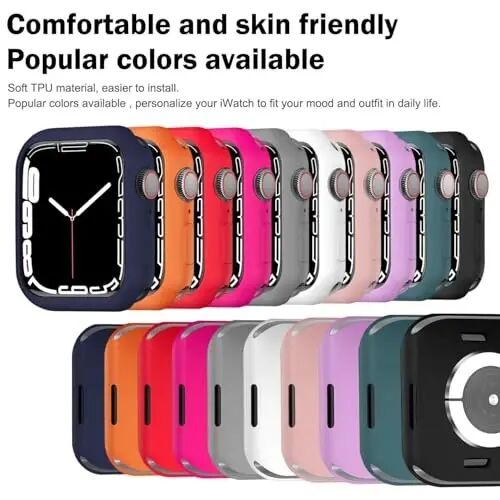 BOTOMALL Apple Watch Bumper Kılıfı 46mm Series 11(2025)/10 ile Uyumlu Yumuşak Esnek TPU İnce Hafif Koruyucu iWatch Kapağı [Ön Ekran Koruyucu YOK] - 4