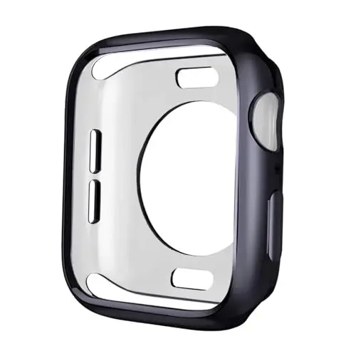 BOTOMALL Compatible with Apple Watch Bumper Case 45mm Series 9/8/7 Soft Flexible TPU Thin Lightweight Protective Cover for iWatch [NO Front Screen Protector] - BOTOMALL
