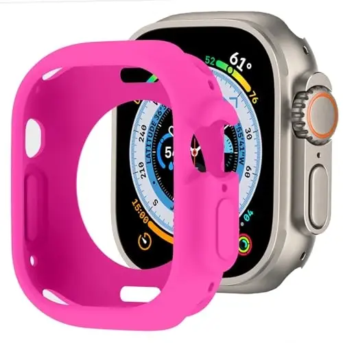 BOTOMALL Compatible with Apple Watch Bumper Case Ultra 3/2/1 49mm Soft Flexible TPU Thin Lightweight Protective Cover for iWatch [NO Front Screen Protector] - BOTOMALL