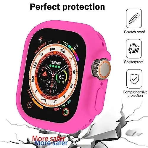 BOTOMALL Compatible with Apple Watch Bumper Case Ultra 3/2/1 49mm Soft Flexible TPU Thin Lightweight Protective Cover for iWatch [NO Front Screen Protector] - 4