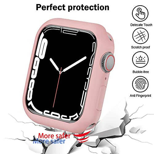 BOTOMALL Compatible with Apple Watch Bumper Case 41mm Series 9/8/7 Soft Flexible TPU Thin Lightweight Protective Cover for iWatch [NO Front Screen Protector] - 5