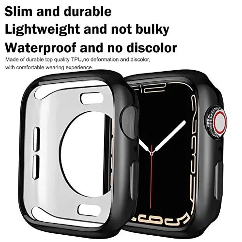 BOTOMALL Apple Watch Tampon Kılıfı 38mm Seri 3/2 ile Uyumlu Yumuşak Esnek TPU İnce Hafif Koruyucu Kapak iWatch için [Ön Ekran Koruyucu YOK] - 4