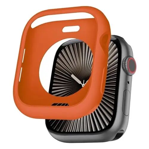 BOTOMALL Apple Watch Tampon Kılıfı 41mm Seri 9/8/7 ile Uyumlu Yumuşak Esnek TPU İnce Hafif Koruyucu iWatch Kılıfı [Ön Ekran Koruyucu Yok] - 1