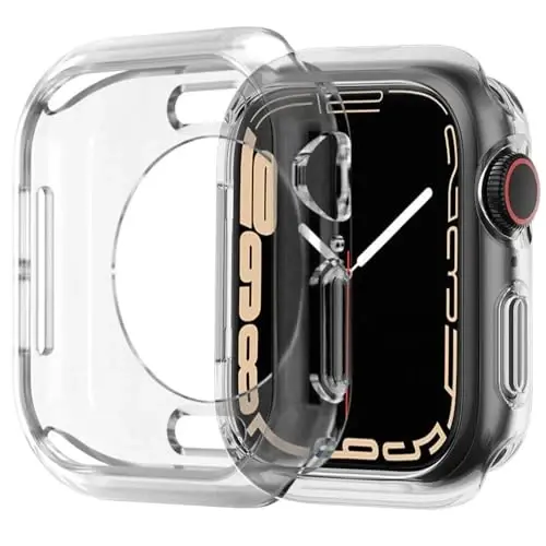 BOTOMALL Compatible with Apple Watch Bumper Case 41mm Series 9/8/7 Soft Flexible TPU Thin Lightweight Protective Cover for iWatch [NO Front Screen Protector] - 1