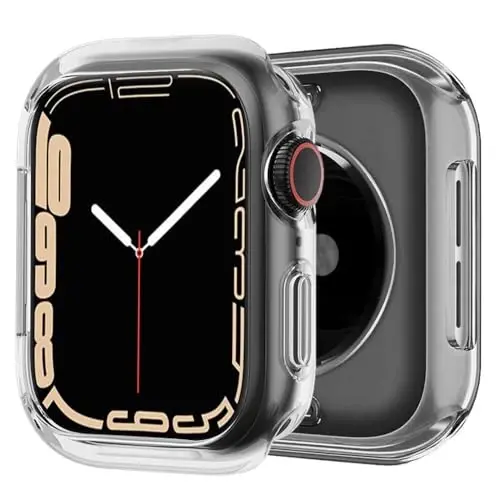 BOTOMALL Compatible with Apple Watch Bumper Case 41mm Series 9/8/7 Soft Flexible TPU Thin Lightweight Protective Cover for iWatch [NO Front Screen Protector] - 2