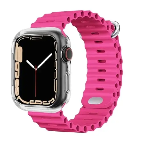 BOTOMALL Compatible with Apple Watch Bumper Case 41mm Series 9/8/7 Soft Flexible TPU Thin Lightweight Protective Cover for iWatch [NO Front Screen Protector] - 6