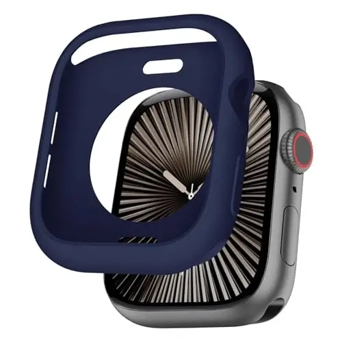 BOTOMALL Compatible with Apple Watch Bumper Case 42mm Series 11(2025)/10 Soft Flexible TPU Thin Lightweight Protective Cover for iWatch [NO Front Screen Protector] - MODAZONE