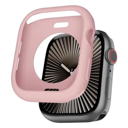 BOTOMALL Apple Watch Tampon Kılıfı 42mm Seri 11(2025)/10 ile Uyumlu Yumuşak Esnek TPU İnce Hafif Koruyucu iWatch Kılıfı [Ön Ekran Koruyucu Yok] - 1