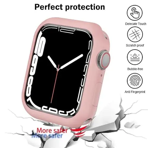 BOTOMALL Apple Watch Tampon Kılıfı 42mm Seri 11(2025)/10 ile Uyumlu Yumuşak Esnek TPU İnce Hafif Koruyucu iWatch Kılıfı [Ön Ekran Koruyucu Yok] - 4
