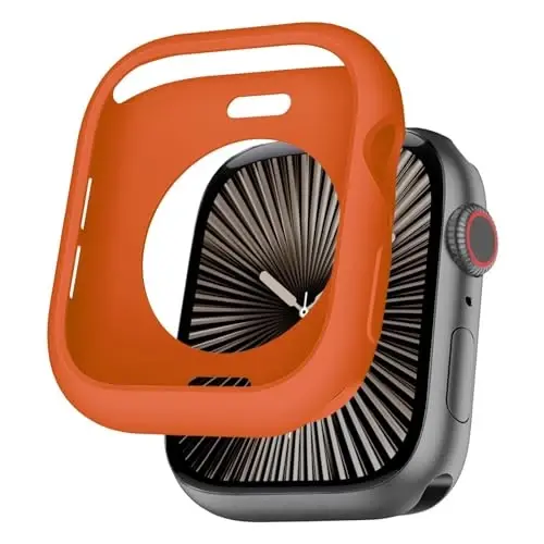 BOTOMALL Compatible with Apple Watch Bumper Case 44mm Series 6/5/4, SE 3/2/1 Soft Flexible TPU Thin Lightweight Protective Cover for iWatch [NO Front Screen Protector] - 1