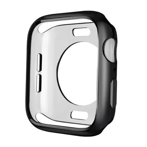 BOTOMALL Compatible with Apple Watch Bumper Case 45mm Series 9/8/7 Soft Flexible TPU Thin Lightweight Protective Cover for iWatch [NO Front Screen Protector] - 4