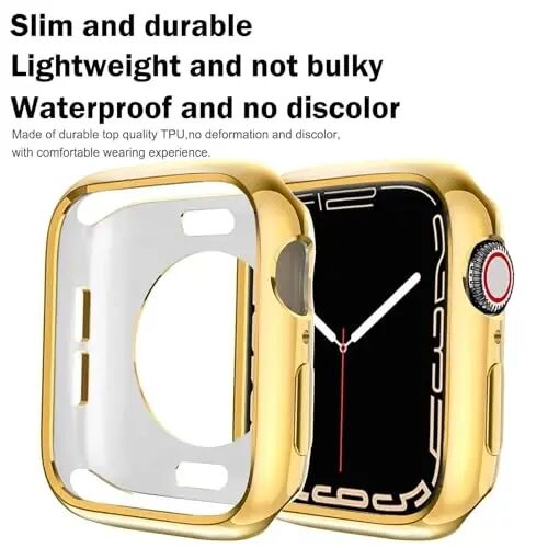 BOTOMALL Apple Watch Tampon Kılıfı 46mm Seri 11(2025)/10 ile Uyumlu Yumuşak Esnek TPU İnce Hafif Koruyucu iWatch Kılıfı [Ön Ekran Koruyucu YOK] - 4