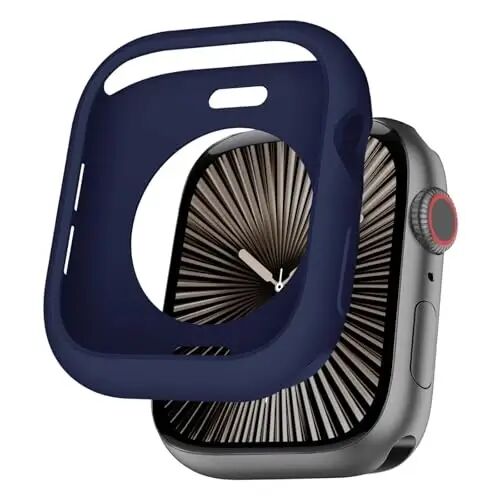BOTOMALL Apple Watch Tampon Kılıfı 46mm Seri 11(2025)/10 ile Uyumlu Yumuşak Esnek TPU İnce Hafif Koruyucu iWatch Kılıfı [Ön Ekran Koruyucu Yok] - 1