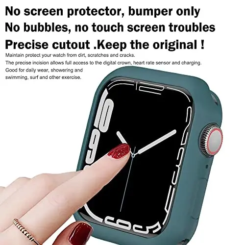 BOTOMALL Compatible with Apple Watch Bumper Case 38mm Series 3/2 Soft Flexible TPU Thin Lightweight Protective Cover for iWatch [NO Front Screen Protector] - BOTOMALL (1)