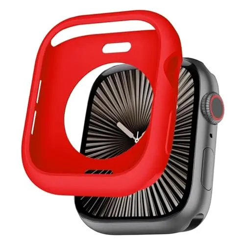 BOTOMALL Compatible with Apple Watch Bumper Case 41mm Series 9/8/7 Soft Flexible TPU Thin Lightweight Protective Cover for iWatch [NO Front Screen Protector] - 1