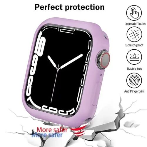 BOTOMALL Apple Watch Tampon Kılıfı ile Uyumlu 44mm Seri 6/5/4, SE 3/2/1 Yumuşak Esnek TPU İnce Hafif Koruyucu Kapak iWatch için [Ön Ekran Koruyucu Yok] - 5