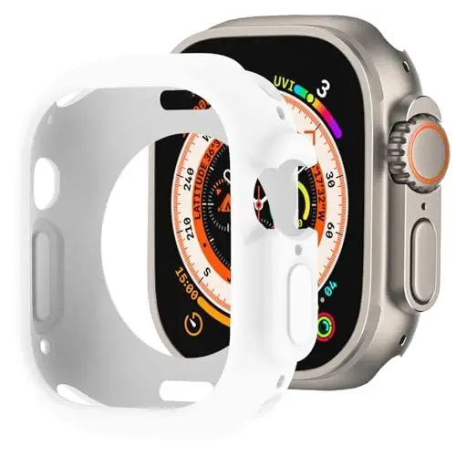 BOTOMALL Compatible with Apple Watch Bumper Case Ultra 3/2/1 49mm Soft Flexible TPU Thin Lightweight Protective Cover for iWatch [NO Front Screen Protector] 
